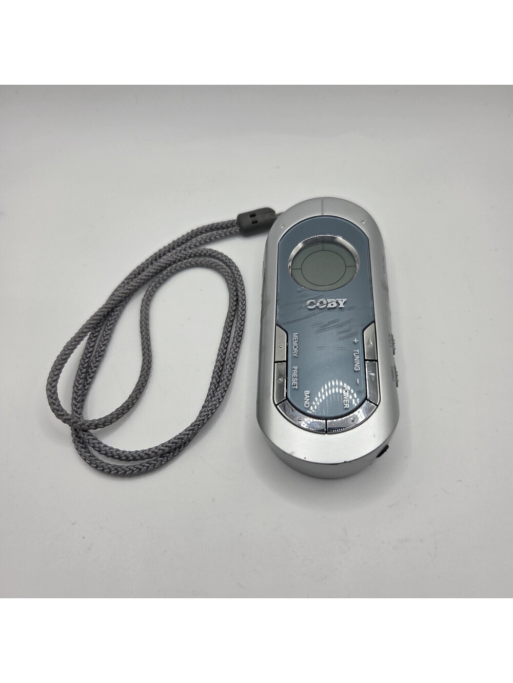 Coby AM/FM Radio Portable Personal CX-9 w/Lanyard Belt Clip TESTED Walkman Style